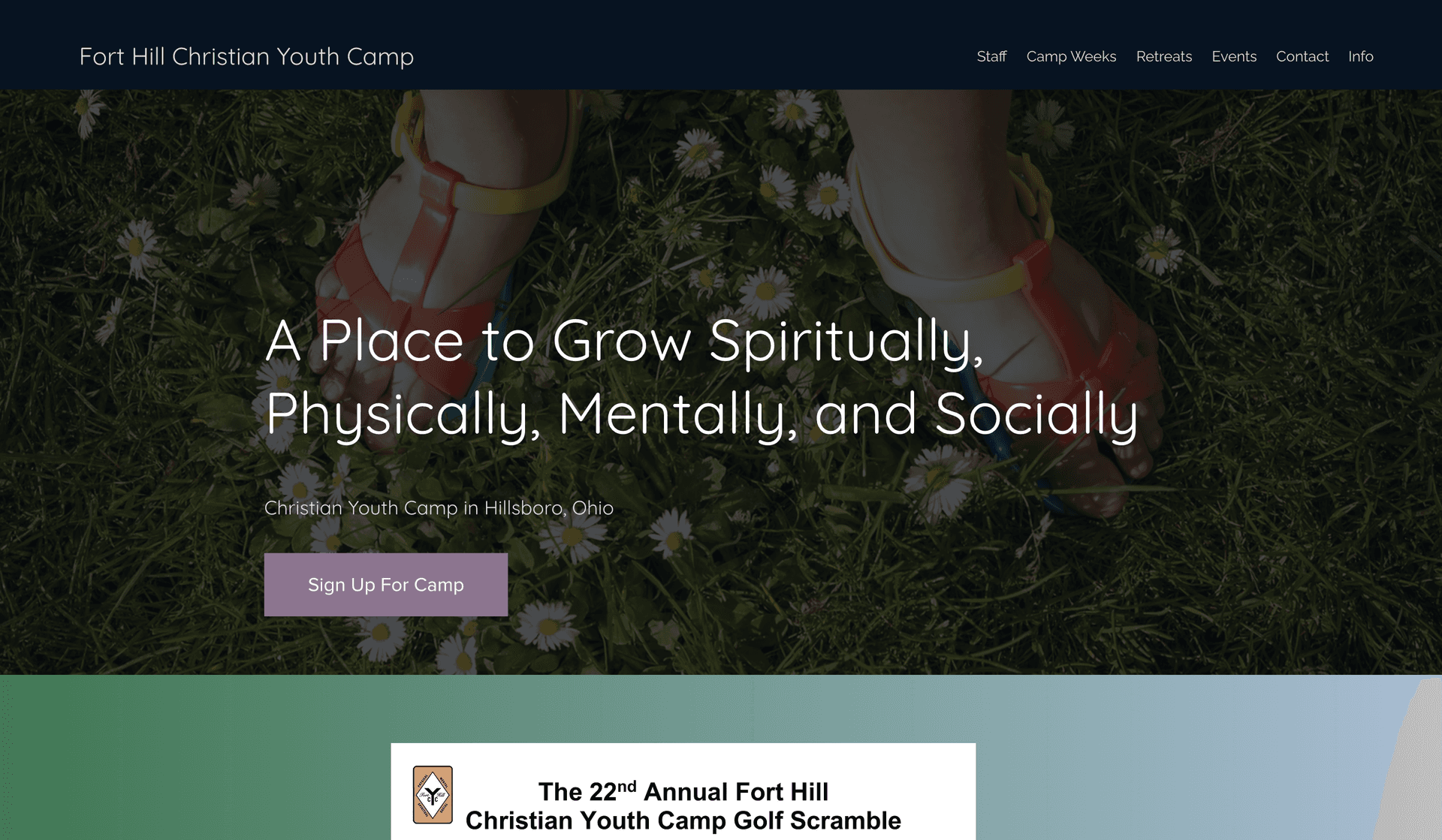 Camp website